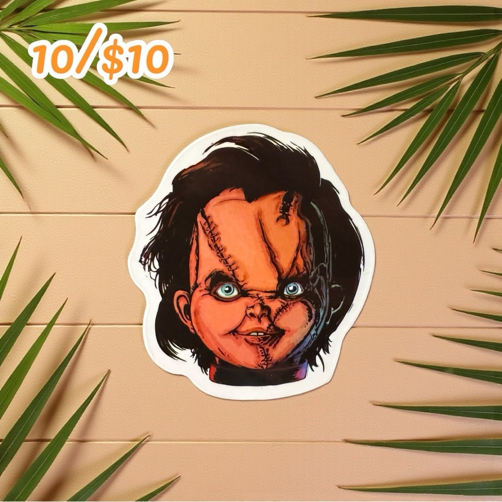 CHUCKY Sticker – Bride of Chucky Style | Glossy Horror Vinyl | 2.25”